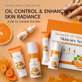 ARCHIDATE Turmeric Vitamin Skin Care Kit Moisturizes Skin