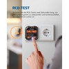 DEWENWILS DEWENWILS Steckdosentester mit RCD-Prfung und LCD-Voltage-Display, 6 Arten von