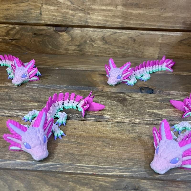 Axolotl Dragon - Color: Pink