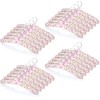 Jetec 24 Pieces Satin Padded Hangers with 360° Swiveling Hook