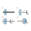 uxcell M6 Thread Spring Wing Toggle Hollow Plasterboard Wall Anchor