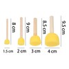 Kare & Kind 30-Piece Round Sponge Brush Set, Painting Tools,