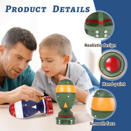 maozyiltle Fallout Mini Nuke Statue, Fallout Merchandise for Cosplay, Nuclear Bomb Statue, Fallout Props Decor, Gift for Friends and Gamer (Green)