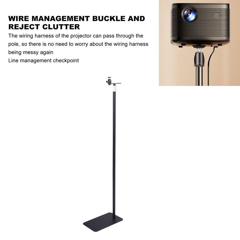 Height Adjustable Projector Floor Stand - 110cm to 160cm, Telescopic