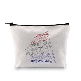 GJTIM Les Mis inspired Gift Musical Silhouette Zipper Pouch Makeup Bag Gift for Broadway Musical Theatre Fans (Angry Men Bag)