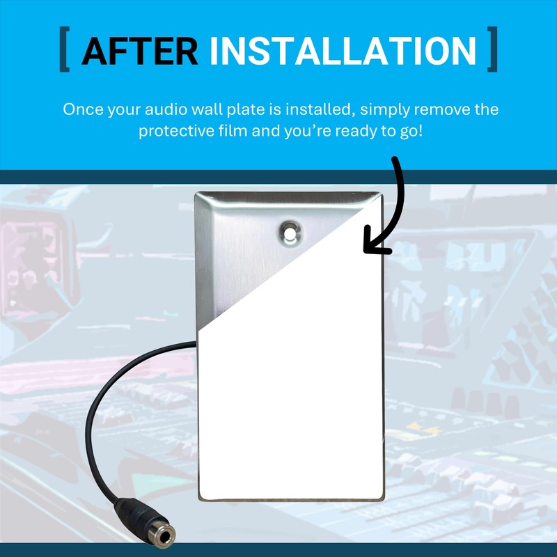 DIYTECH 3.5mm Wall Plate for Audio – AUX Jack Panel
