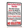 CUUCTGDA Before You Knock On My Door Sign No Soliciting
