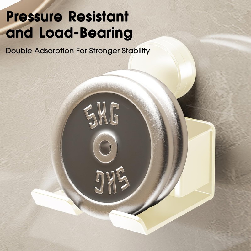 PRATIQUE Hair Dryer Holder Wall Mounted, Bathroom Space-Saving Blow Dryer