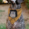 Peanuts Pet Bandana Marcie Smiling Face Pose Yellow Slip On