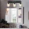 LMSOD Bathroom Wall Light Fixtures, Industrial Mason Jar Vanity Light,