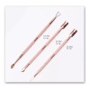 ZEIRY Kit Empujador Cutículas Rose Gold Para Manicure 3 Pzs