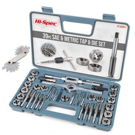 Apollo 39 Piece Heat Treated High Grade Alloy Steel Tap and Die Set (Metric  SAE Sizes) by apollo precision tools                                     