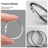 Binder Rings,40Pcs 30mm/1.2 inch Loose Leaf Binder Rings Nickel Plating,