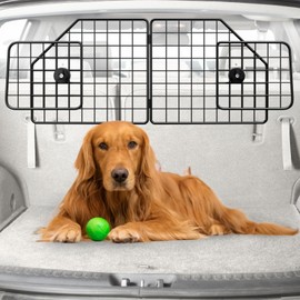 Dog Barrier for SUV,Adjustable Pet Barrier for car 36" to 62" Width for Trucks, SUV, Vans,Heavy-Duty Wire Mesh Barriers Safety Travel Accessories,Pet Travel Barriers