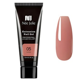 EZONEDEAL Poly Nail Extension Gel, Long-lasting Nail Extension Gel Set, Acrylic Nail DIY Nail Gel Tool Kit For Women, Building Nails Finger Manicure Gel, Nail Enhancement Gel For Beginner (NUDE)