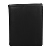 STARHIDE Men's Black Real Leather Wallets RFID Blocking Contactless Protection