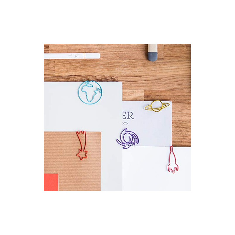 Good Design Works Space Paper Clips, Multicoloured, 39 x 27