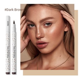 Marine Forest Freckle Pen 2 Colors Waterproof Long Lasting Quick Dry Small Spot Natural Like Face Freckle Makeup Pen, Dark Brown and Light Brown, Upgrade Design