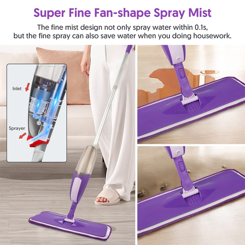 Spray Mop for Floor Cleaning - SEVENMAX Microfiber Floor Mop