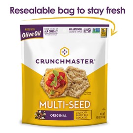 Crunchmaster Multi-Seed Gluten-Free Original, 4 Ounce (Pack of 12)