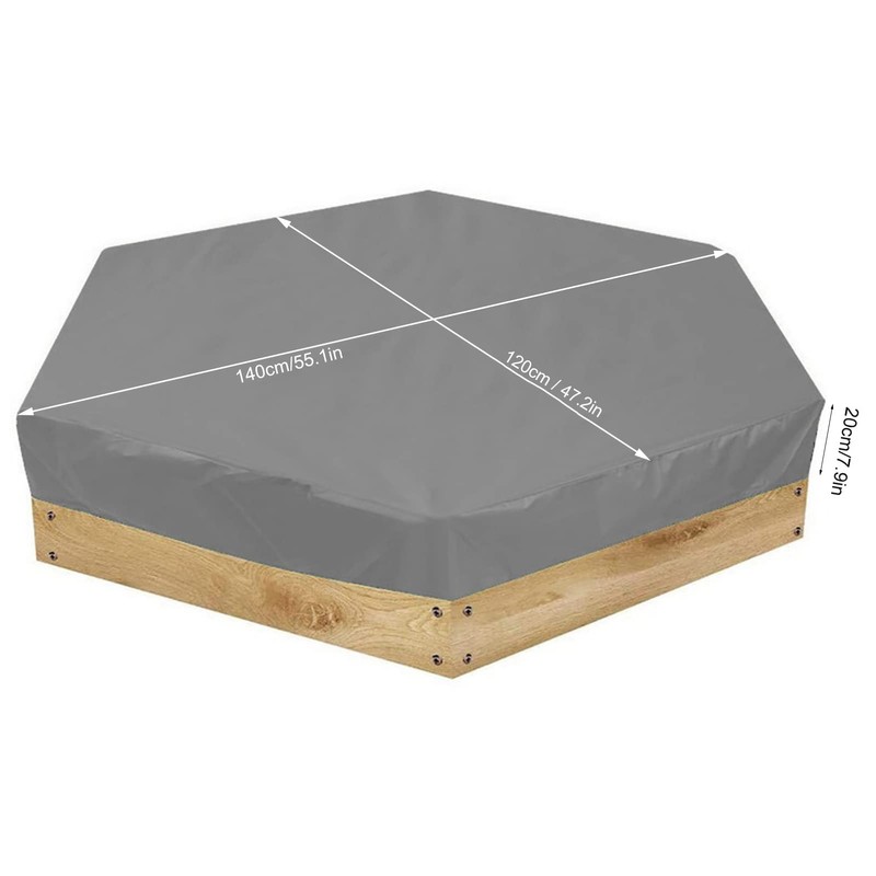 Sandbox Cover Oxford Cloth Sandpit Pool Cover UV Square Pool
