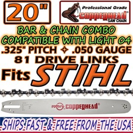 Rotary COPPERHEAD 20" BAR & CHAIN for STIHL MS271 23RM3-81 3695 005 0081, 3003 812 3321
