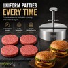 UFORU 4.5 Inch Burger Press,304 Stainless Steel Hamburger Patty Maker,Heavy