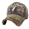 White Fang CA601 Cap, Logo, Distressed Treatment, Hat, Sports, Running,