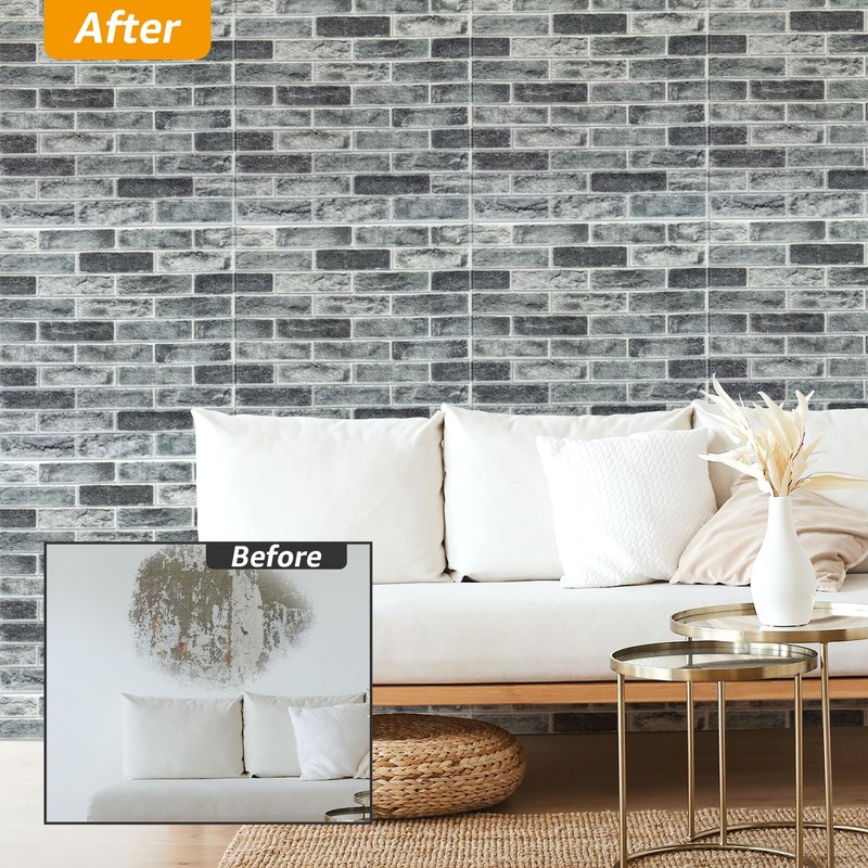 Art3d 52.5 Square Feet (Pack Of 10) Wall Panel Brick,