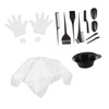 Baluue 11pcs Hair Dye Tool Set Shower Cap Gloves Bowl