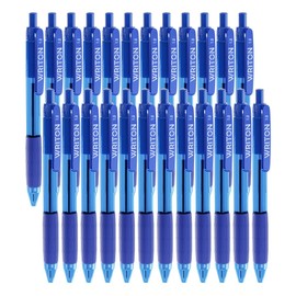 Writon Retractable Ballpoint Pens, Comfort Grip, 1.0mm Medium Point, Blue Ink, 24 Pack