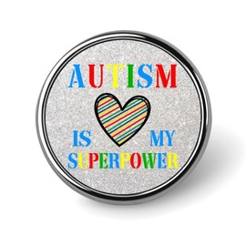 luckluccy Enamel Pins Bulk Set Pins Autism Is My Superpower Pins For Backpacks Autism Sensory Autism Pride Backpack Pins Modern Autistic Adult Autism Warrior Lapel Pins Accessory For Women Girls Gift