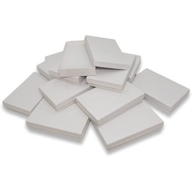 N'icePackaging 100 Qty - Matte-White Kraft Cotton Filled Gift Boxes - Size 5 7/16" x 3 1/2" x 1" - USA Made - Stampable -Holidays/Birthdays/Sales/Storage/Display/Travel