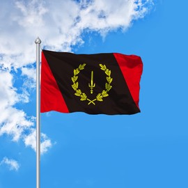 Black American Heritage Flag 1967 3x5 Ft, African American Heritage Flags Sword For Dorm College Room Wall, Double Printed Black History Month Flag Banner Garden Outdoor With UV Fade Proof