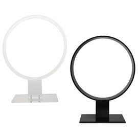 Beavorty 2pcs Table Headband Display Stand Headdress Rack for Hair Bands Jewelry Organizer for Girls Women for Home Decor Boutique Use Transparent Colors