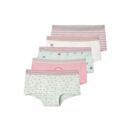 Vertbaudet VERTBAUDETPack of 5 Girls' Shortys Oeko-Tex®, Pack Pink/Aqua