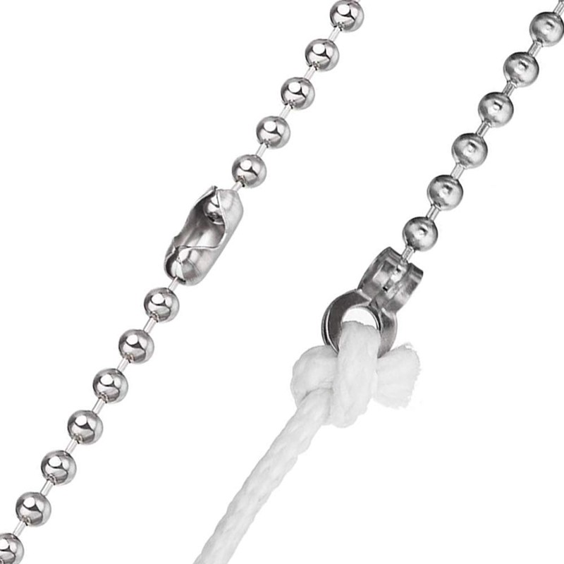 NewZC 2 Sets Light Pull Chain Teardrop Extension with Ball