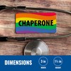CHAPERONE Name Tag Rainbow with Magnetic Backing - Large Heavy