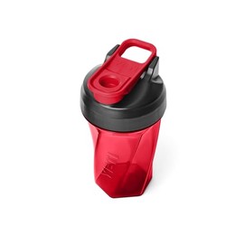YETI Yonder 20 oz (591 ml) Shaker Bottle with Whisk-Free Helimix Technology, Leakproof Gym Bottle with Covered Spout & Quick Access Cap, Durable and Dishwasher Safe, Rescue Red