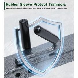 ELITEWILL 4 Place Weed Eater Racks for Enclosed Trailers,Garage,Walls Weedeater Rack for Open Trailer Trimmer Rack Holder with 4 Independent Locks