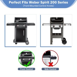 Criditpid Grill Replacement Parts for Weber Spirit I/II 200 with Front Control, Stainless Steel 7635 Flavorizer Bars, 69785 Grill Burners & 7642 Igniter for Weber Spirit E210, E220, S210, S220 Grills.