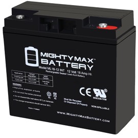 Mighty Max Battery ML18-12INT - 12 Volt 18 AH, Internal Thread (INT) Terminal, Rechargeable SLA AGM Battery
