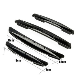 Wzenclave Protectores de Bordes de Puertas de Auto, 4 Piezas, Tiras Anticolisión Transparentes para Automóvil