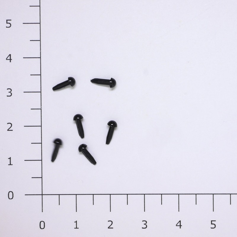 NASKA 7270 Edge 0.1 inch (3 mm), Black, 6 Pieces