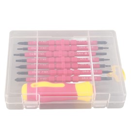 Insulated Screwdriver Set 8pcs Double Ended Insulated Magnetic Screwdriver Kit Cross Screwdriver Set with a Handle (8 in 1)