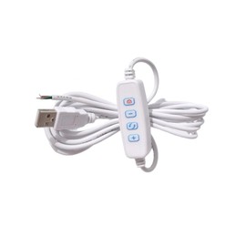 Galepromot 1 Pcs White DC5V USB LED Dimmer Extension Cable with On/Off Switch Adapter LED Dimming Controller for LED Light Bulb Lamps USB-Port Power Cable for Led Light Bulb Lamps