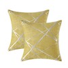 GIGIZAZA Cushion Covers 20x20 Inch Decorative Square Yellow Throw Pillow