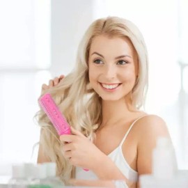5 Pcs 추가 면도기 헤어 커터 빗 듀얼 사이드 커팅 가위 엷게하는 더블 에지 [Pink] 5 Pcs Additional Razor Hair Cutter Comb Dual Side Cutting Scissors Thinning Double Edge [Pink]