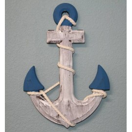 Stoneledge Investments Gift For Her Coastal Living Colors Wood Anchor Large Wall Decor , Sea Anchor - 1 item $39.98