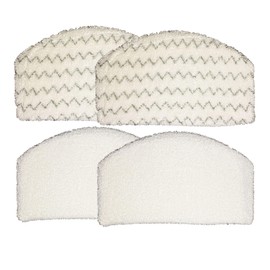 Bissell Microfiber Power Steamer Mop Pad Fits 1940A, 1940Q, 1940T, 1940W, 19402, 19404,19408, 1440 Series, by AI-Vacuum (4),White